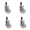 Service Caster 5'' Nylon Swivel 1-1/8'' Expanding Stem Caster Set with Brake, 4PK SCC-EX20S514-NYS-TLB-118-4 - alternate 1